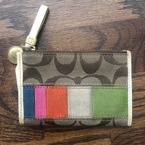 Authentic Coach Keychain Wallet